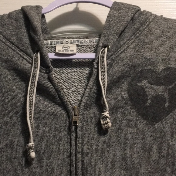 🔥SALE Full zip hoodie VS PINK jacket EUC pockets - Picture 2 of 6